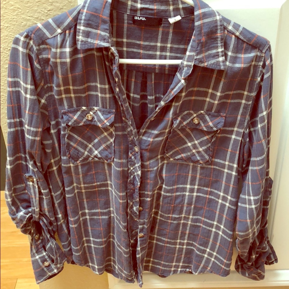 Plaid urban outfitters button up. Very soft.